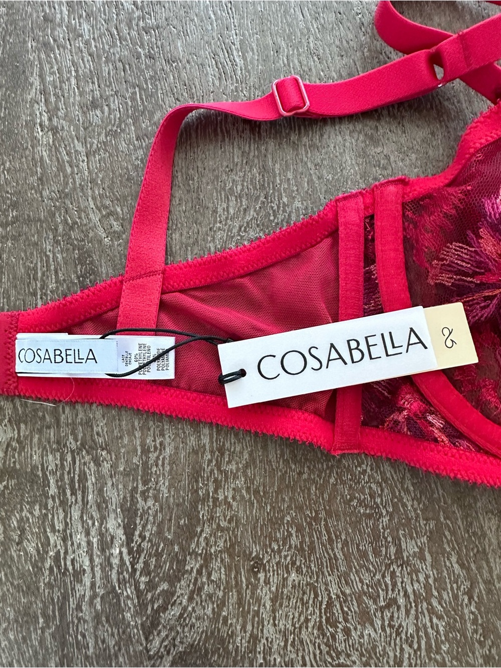 Cosabella Masaai Balconette Bra Mystic Red - Picture 5 of 6